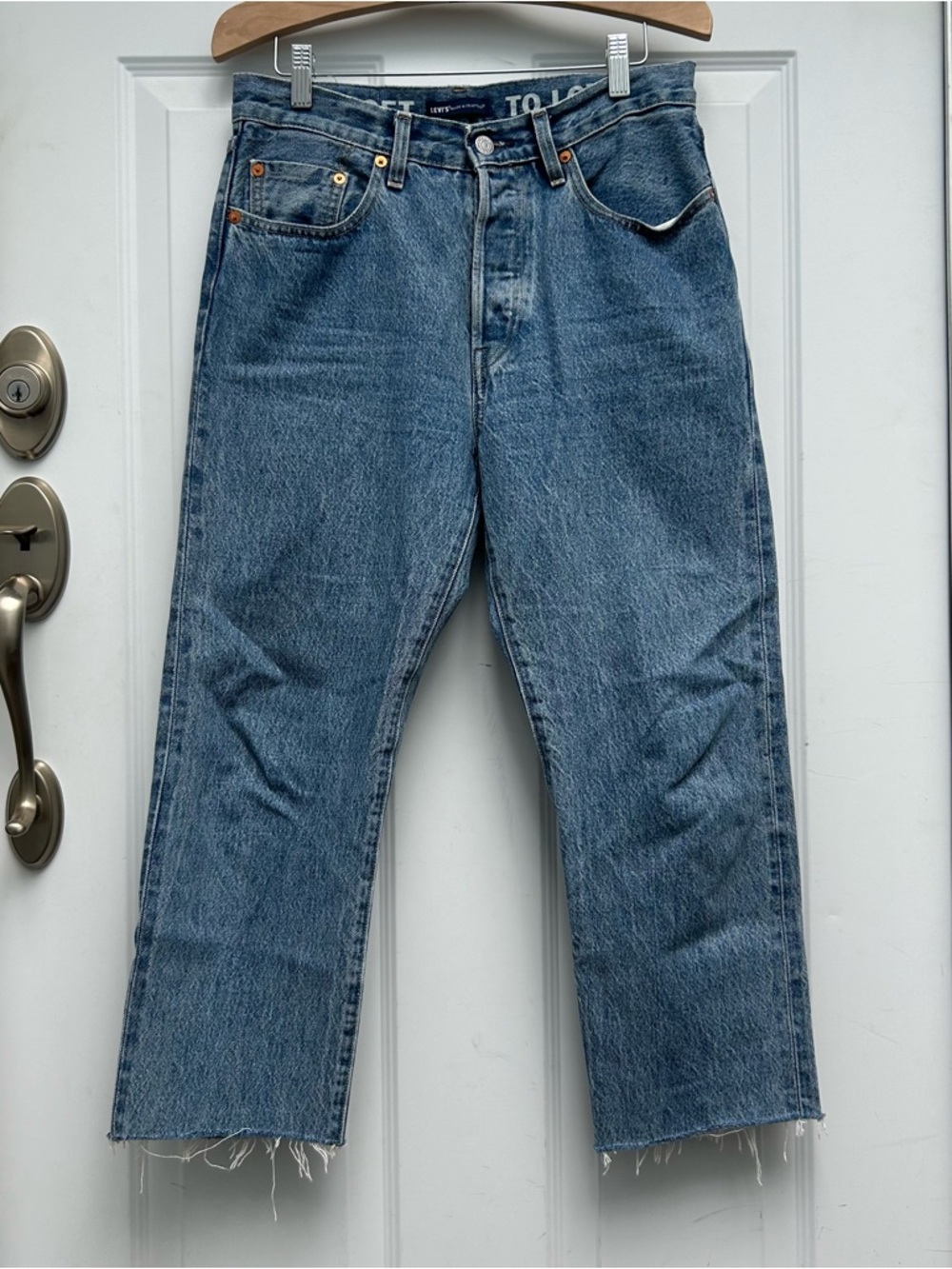 Levi's 501 crop made and crafted